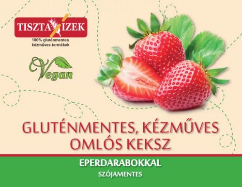 Tiszta Ízek glutén-és cukormentes epres keksz 180 g