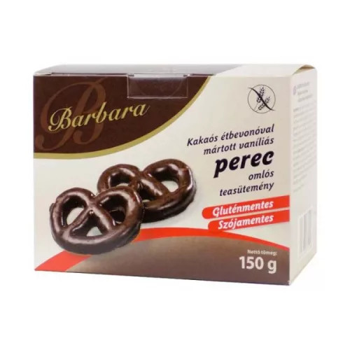 Barbara gluténmentes vaníliás perec étcsokiban 150 g