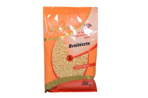 Barbara gluténmentes betűtészta 200 g