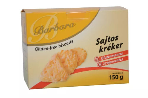 Barbara gluténmentes sajtos kréker 150 g